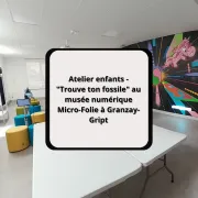 Atelier enfants - Trouve ton fossile au musée numérique Micro-Folie à Granzay-Gript