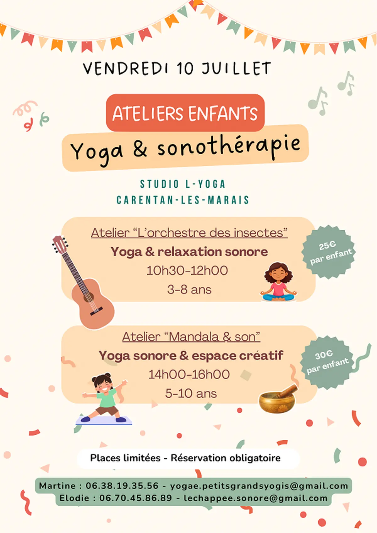 Atelier enfants : Yoga & relaxation sonore