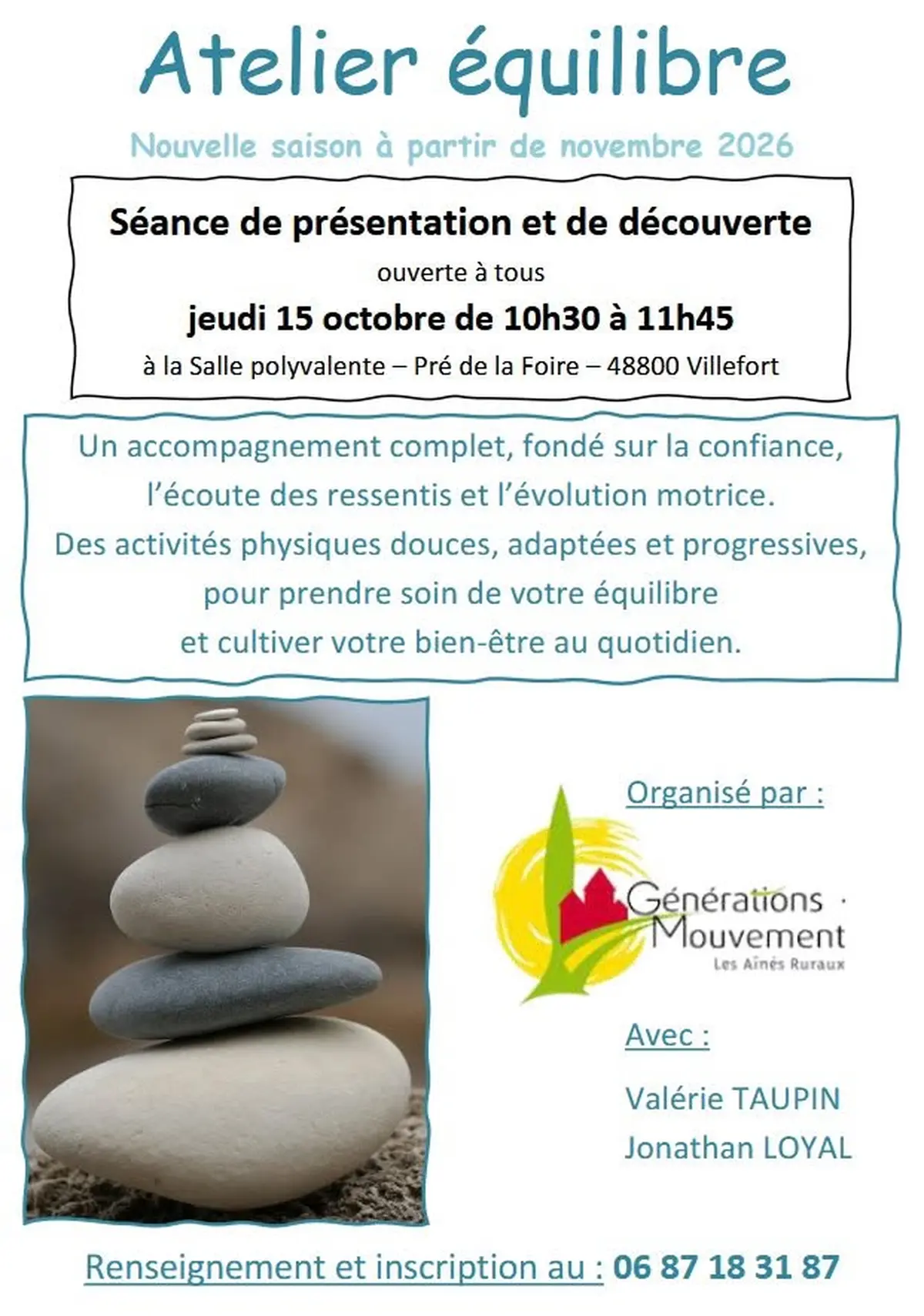 Atelier équilibre