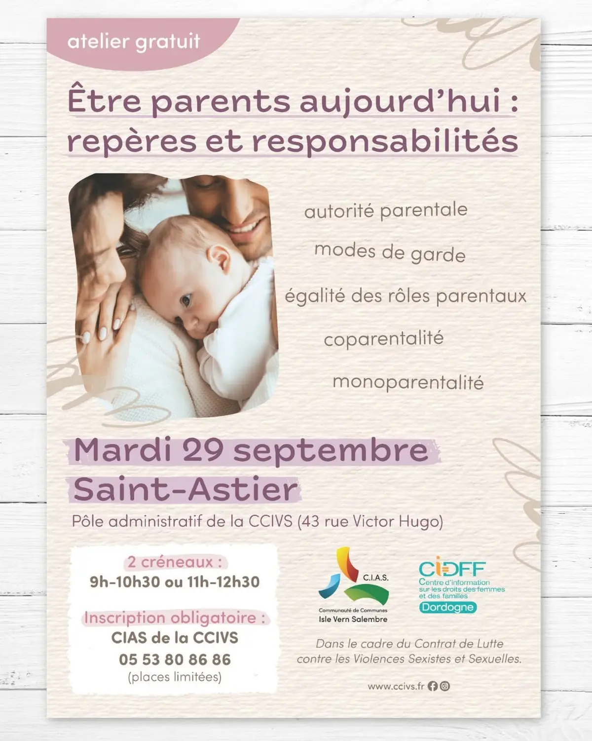 Atelier “Être parents aujourd’hui”