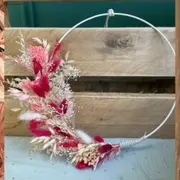 Atelier fabrication couronne de fleurs séchées