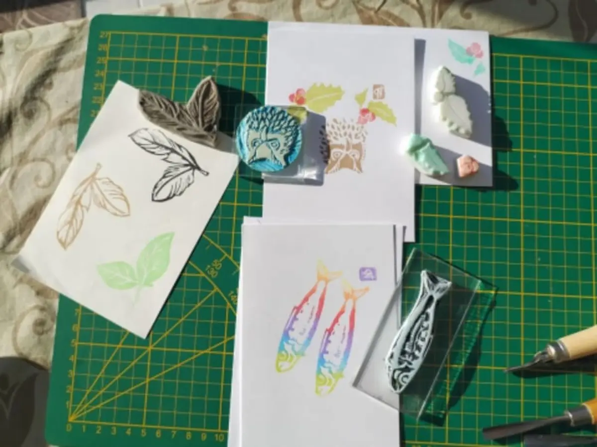 Atelier fabrication d'un tampon à Inzinzac-Lochrist (56)