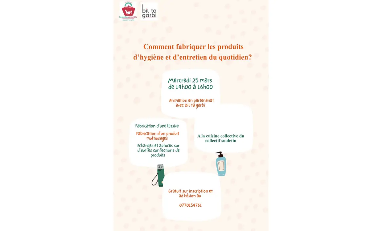 Atelier fabrication de produits d'hygiène et d'entretien