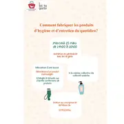 Atelier fabrication de produits d'hygiène et d'entretien