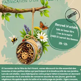 Atelier Fabrication hôtel à insectes