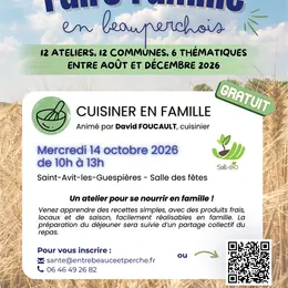 Atelier Faire Famille en Beauperchois : Cuisiner en famille