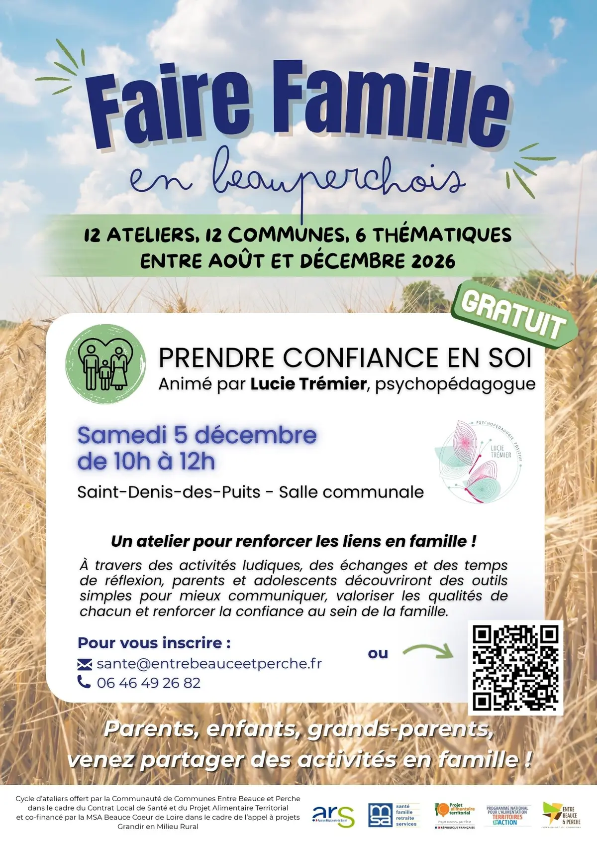 Atelier Faire Famille en Beauperchois : Prendre confiance en soi