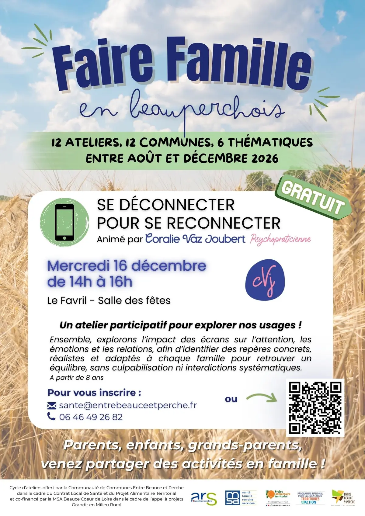 Atelier Faire Famille en Beauperchois : Se déconnecter pour se reconnecter