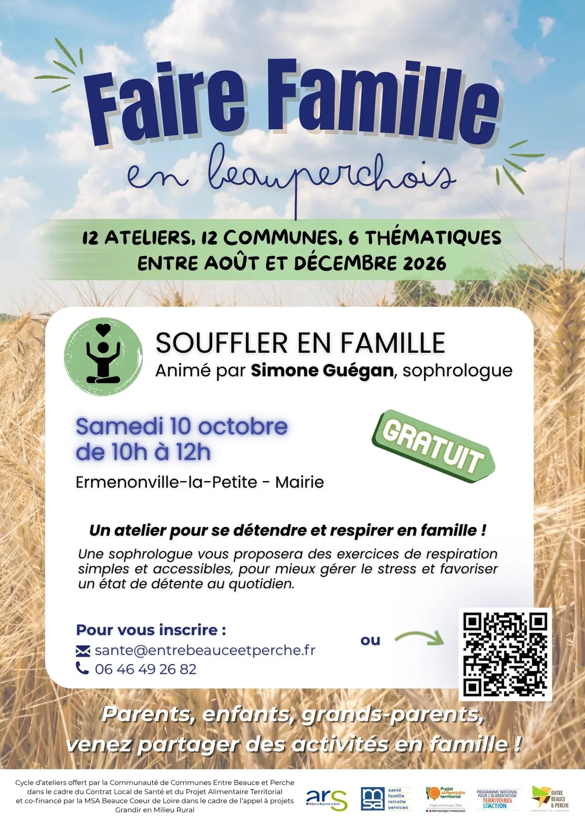 Atelier Faire Famille en Beauperchois : Souffler en famille