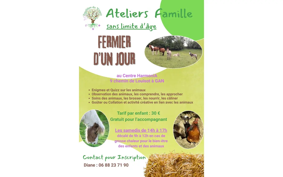 Atelier famille fermier d’un jour