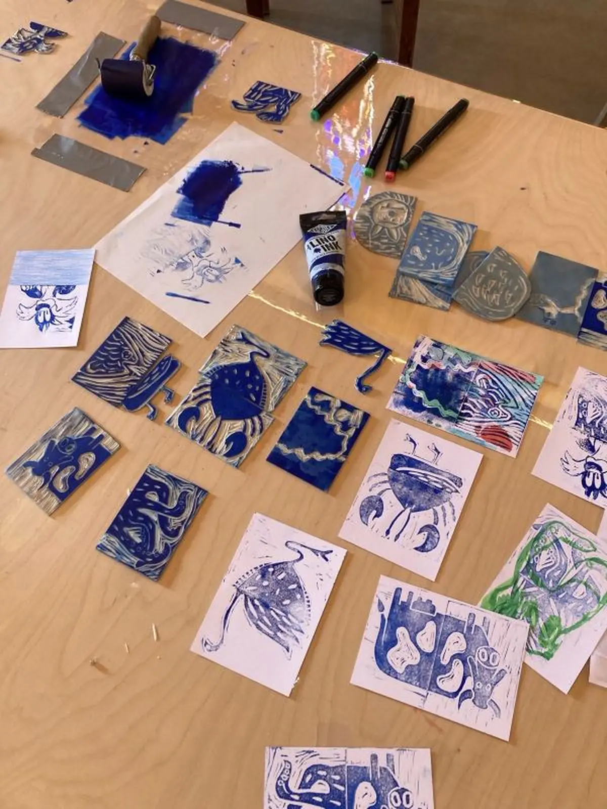 Atelier famille : studio cyanotype