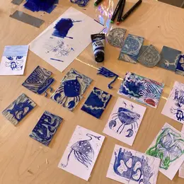 Atelier famille : studio cyanotype