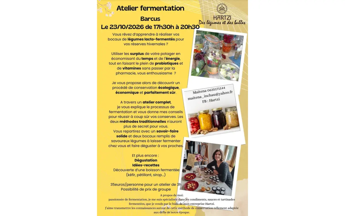 Atelier fermentation