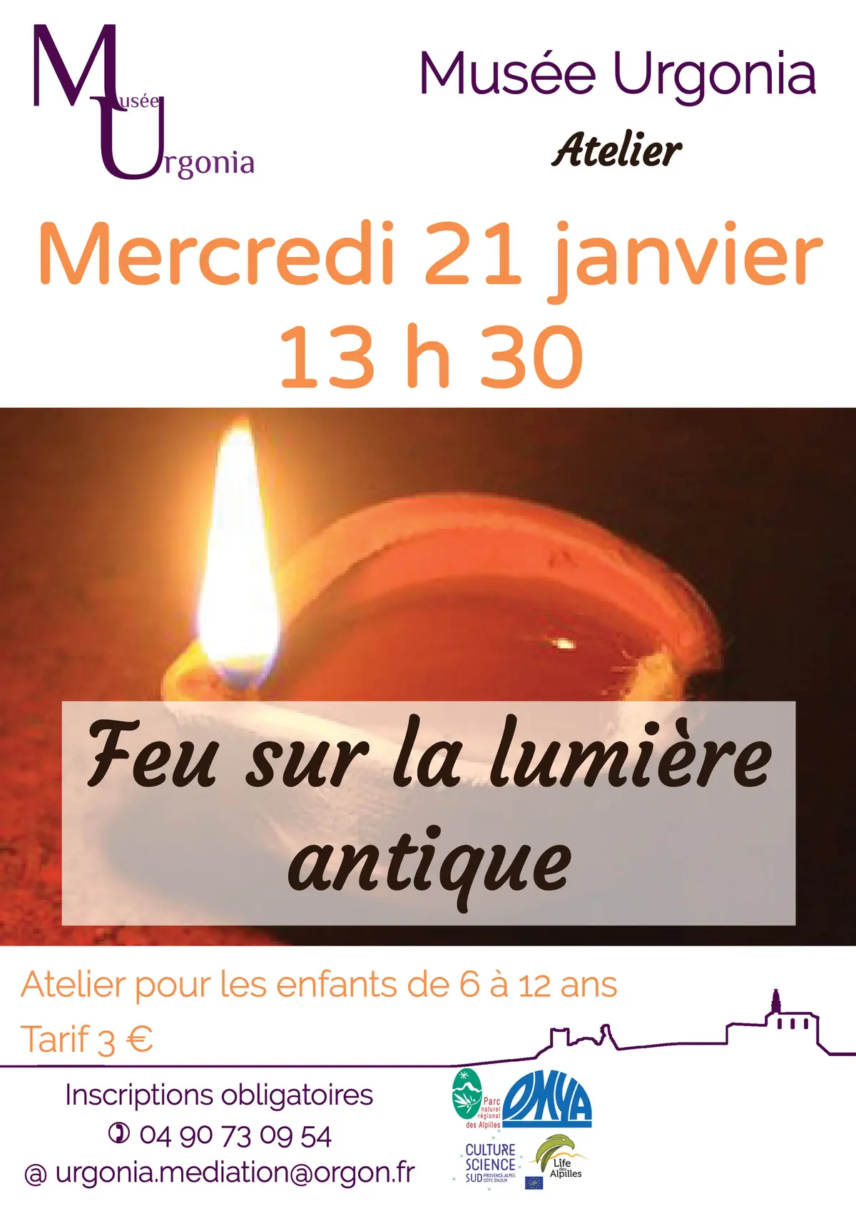 Atelier Feux sur la lumière antique