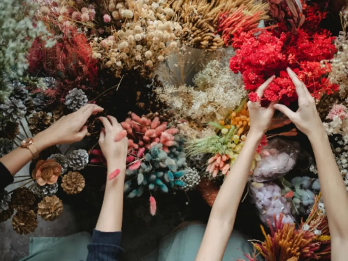 Atelier fleurs séchées à Famars (59)