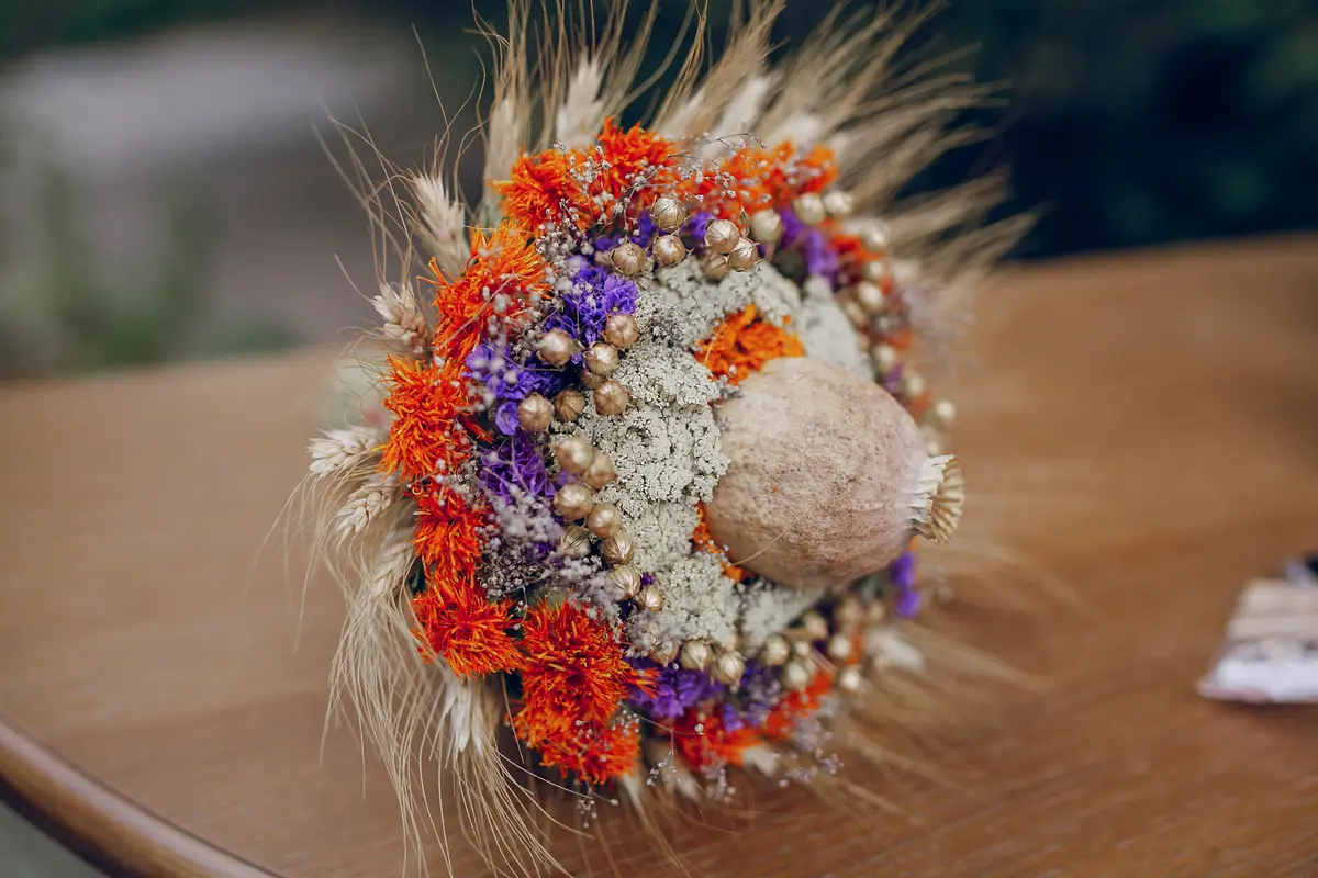 Atelier floral : Composition de couronnes de fleurs séchées