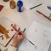 Atelier fresque romaine, au musée gallo-romain