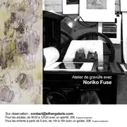 Atelier gravure avec Noriko Fuse