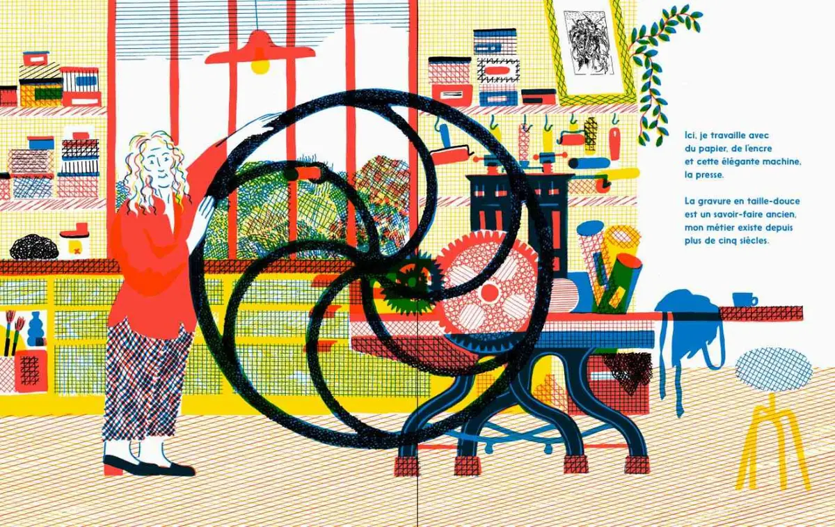 Atelier gravure | Les outils de la taille-doucière