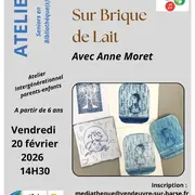 Atelier gravure sur brique de lait