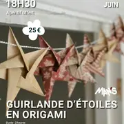 Atelier Guirlande d'étoiles en origami