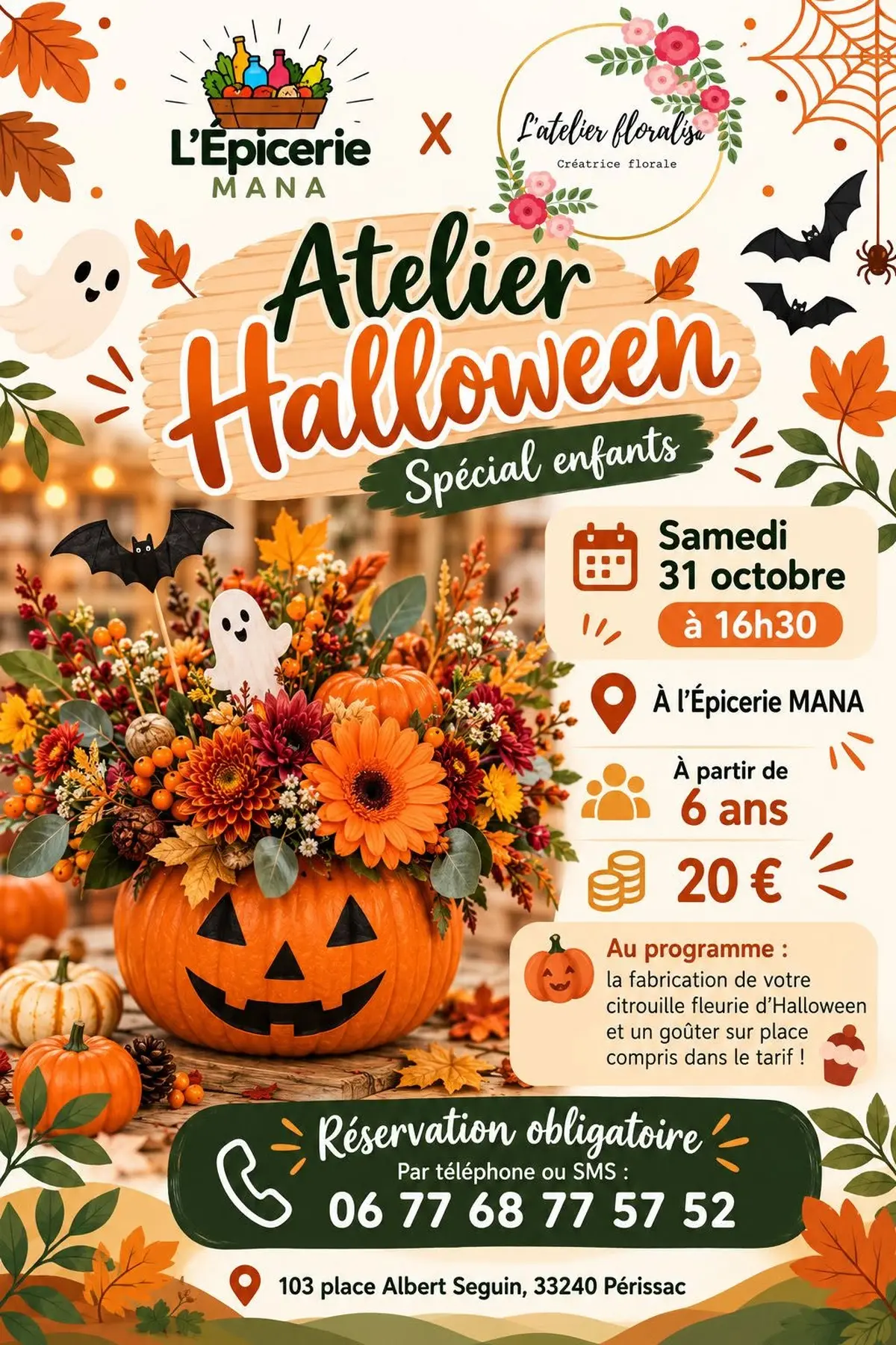 Atelier Halloween spécial enfants