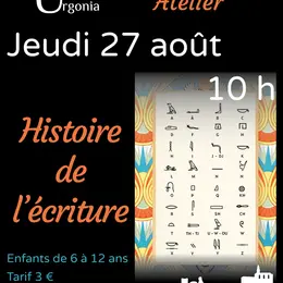 Atelier Histoire de l’écriture