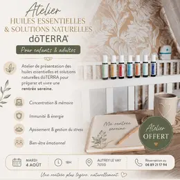 Atelier huiles essentielles et solutions naturelles