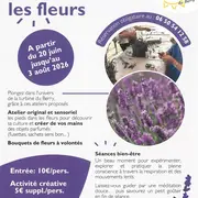 Atelier immersion les mains dans les fleurs
