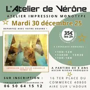 Atelier impression monotype