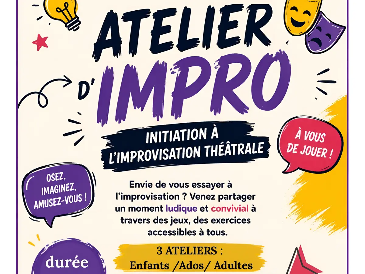 Atelier impro : initation à l'improvisation théâtrale