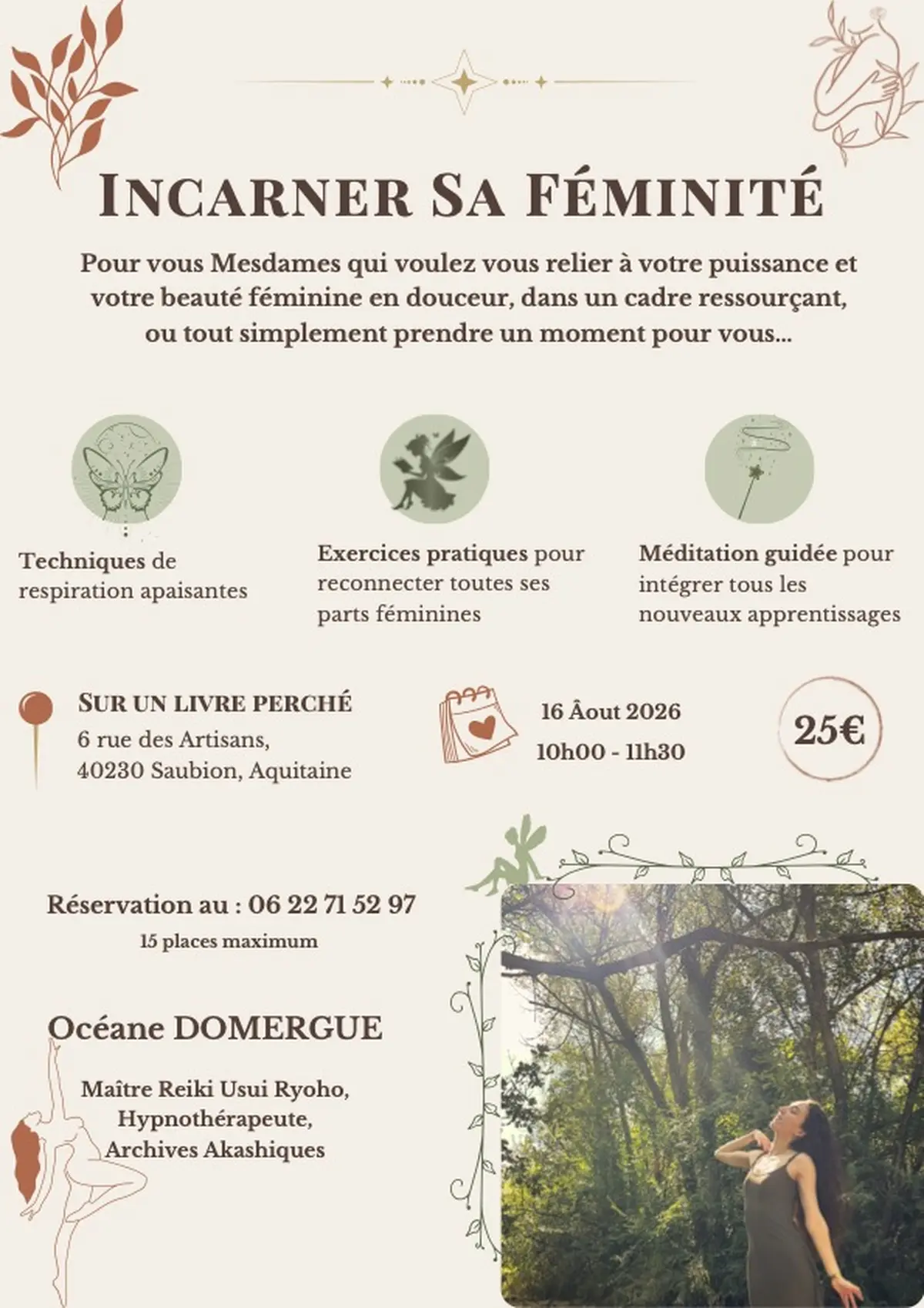 Atelier Incarner sa féminité