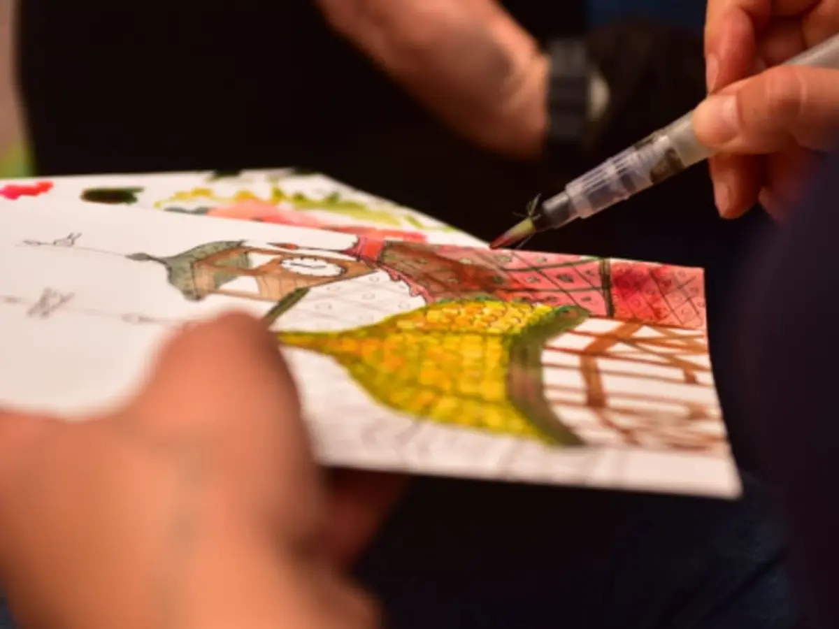 Atelier initiation à l'aquarelle en plein air à Colmar (68)