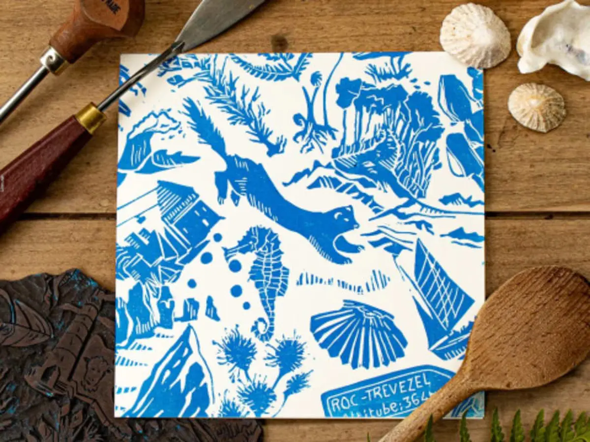 Atelier initiation à la linogravure à Plougastel-Daoulas (29)