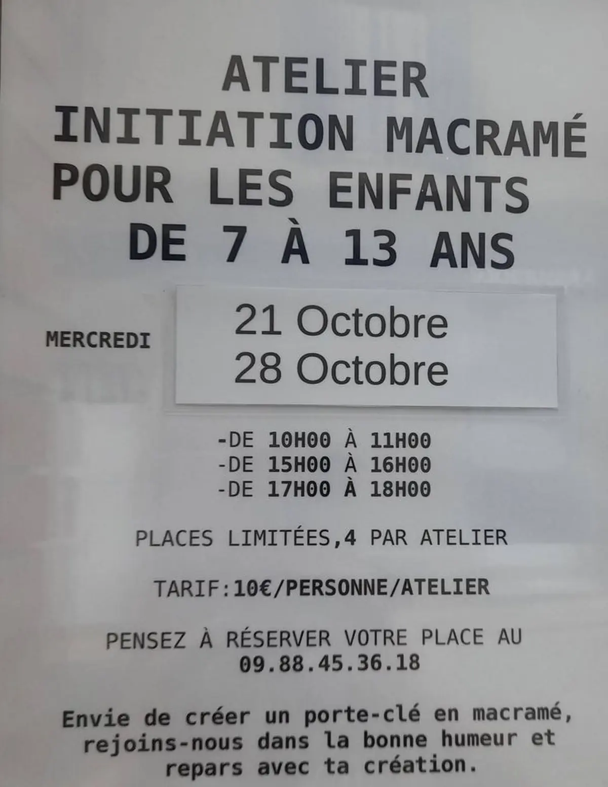 Atelier Initiation Macramé