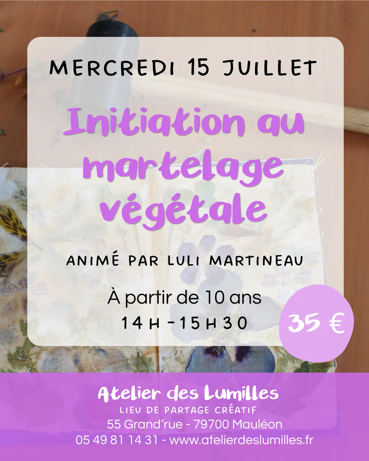 Atelier - Inititation au martelage végétal