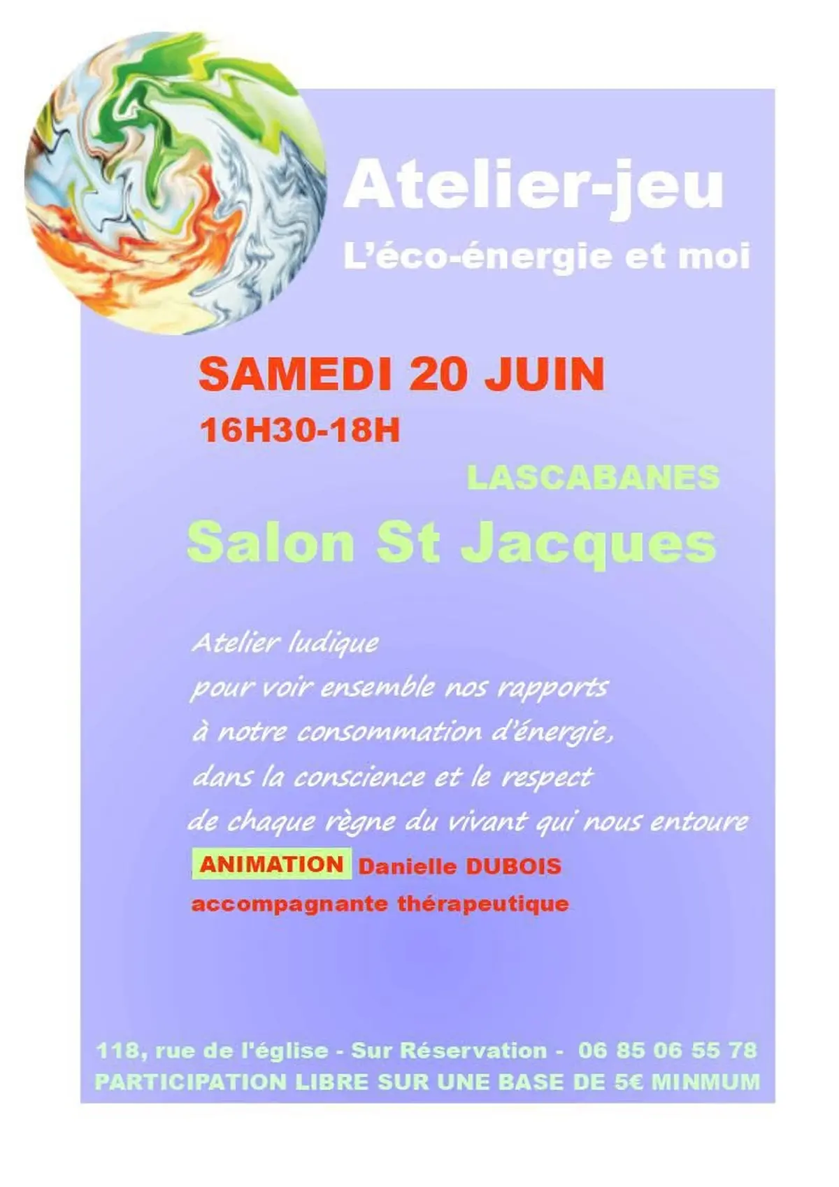 Atelier-jeu : l'éco-énergie et moi au Salon Saint Jacques