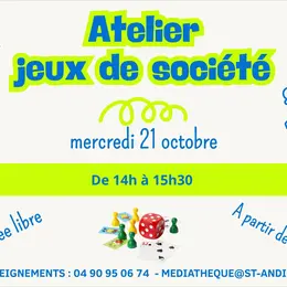 Atelier jeux de société