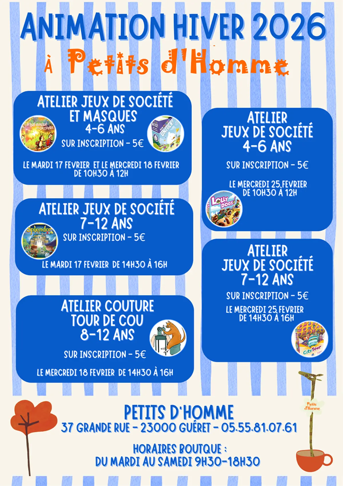 Atelier Jeux de société 4-6 ans