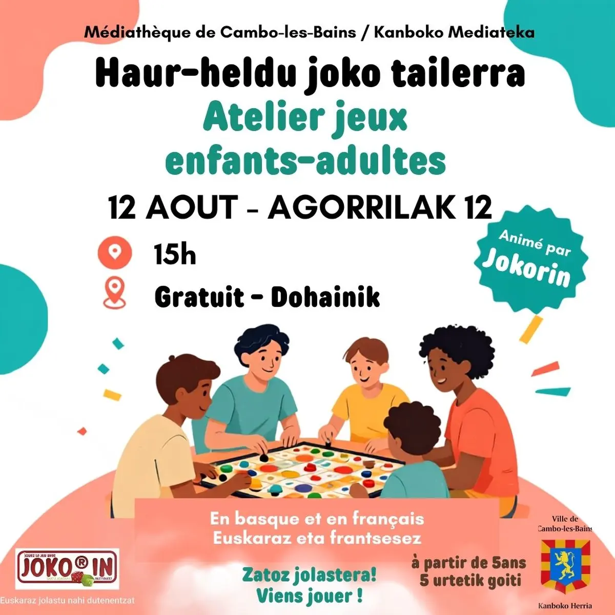 Atelier jeux enfants-adultes
