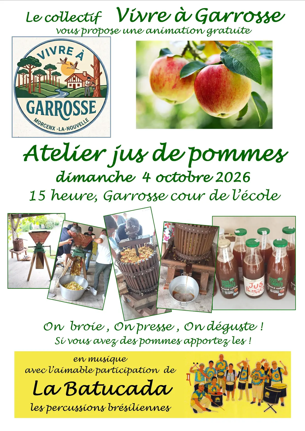 Atelier jus de pommes