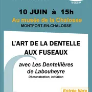 Atelier L'art de la dentelle aux fuseaux au Musée de la Chalosse