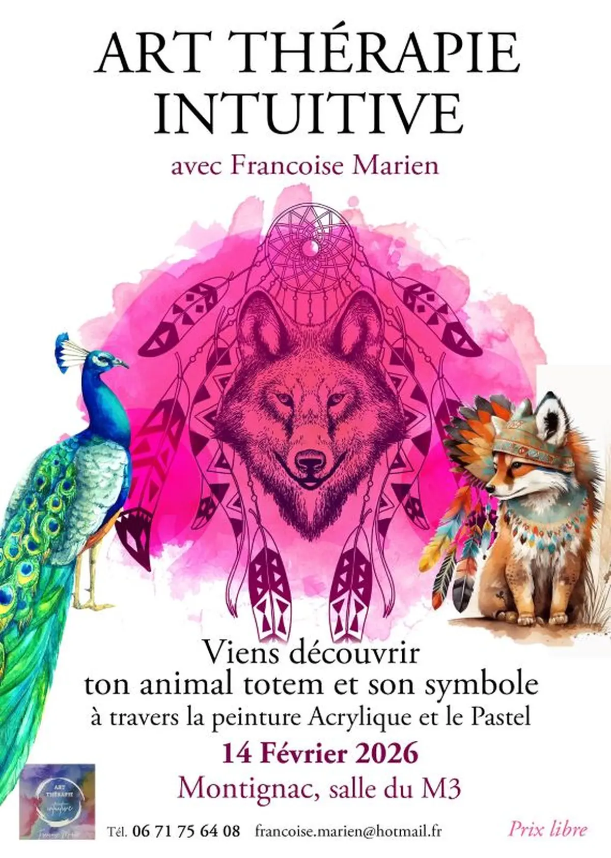 Atelier - L'art thérapie intuitive découvre ton animal totem