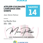 Atelier l'enfance des chefs avec Marie Pâtisse