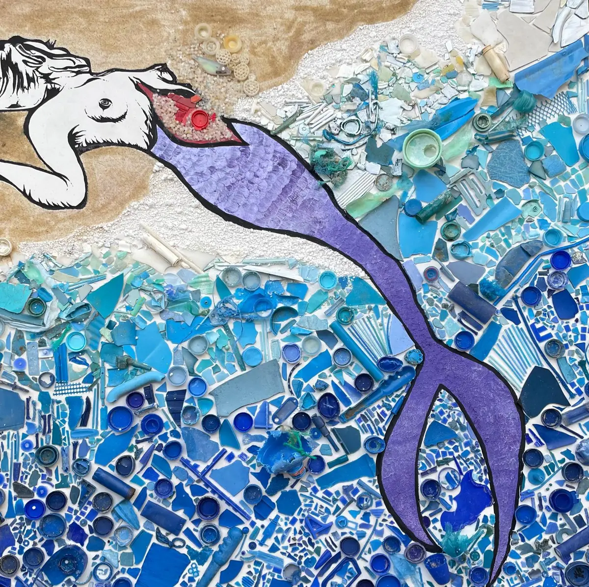 Atelier La fresque des mermaids : L'océan en morceaux by Maud Le Car