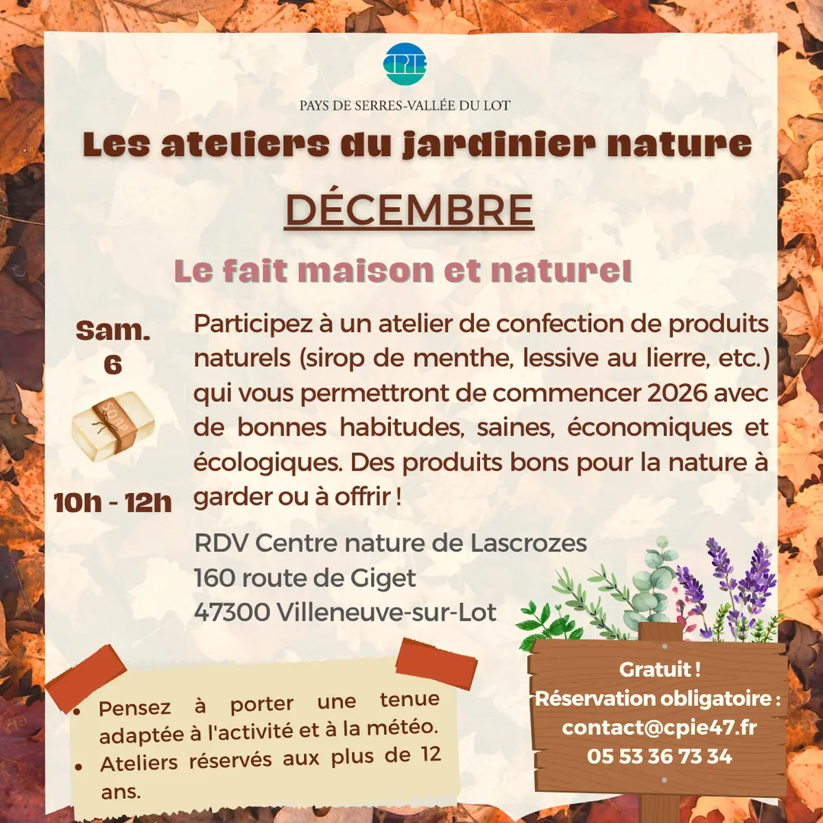 Atelier : Le fait maison et naturel