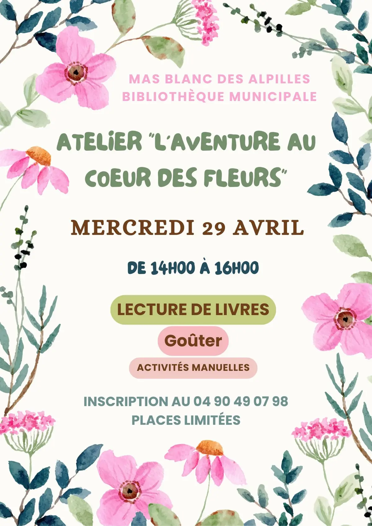 Atelier lecture des livres - Bibliothèque Municipale