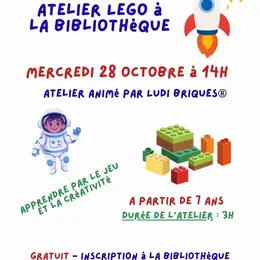 Atelier Lego à la Médiathèque d'Eygalières