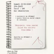 Atelier : Les basiques - les ourlets