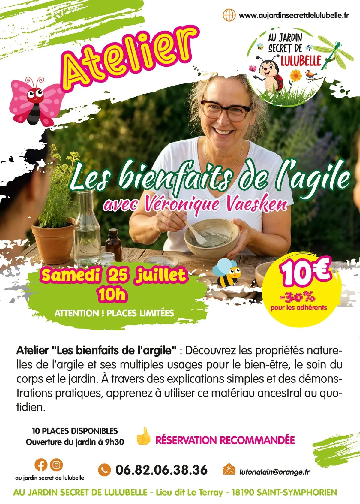 Atelier les bienfaits de l'argile